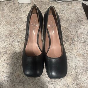 Paolo heels. These beautiful shoes have minimal wear size 6. No scuffs.